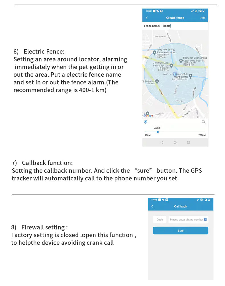 Pet Tracker Mini GPS Locator